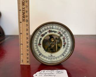 J10 - $40. Vintage Lufft Copper Barometer Made in Germany.