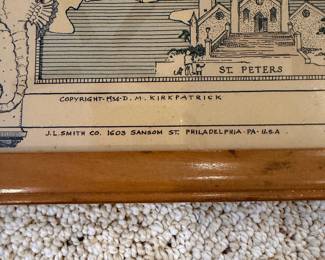 J128 - $35. Map of Bermudas. Measures 33" W x 25" Tall.