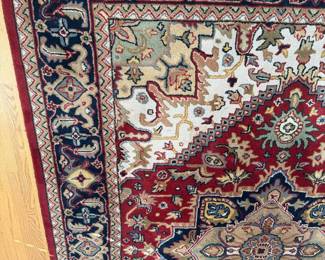 J85 - $75. Safavieh Area Rug "Heritage Collection". Measures 8'3" x 11'. This is a dog friendly home!