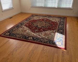 J85 - $75. Safavieh Area Rug "Heritage Collection". Measures 8'3" x 11'. This is a dog friendly home!