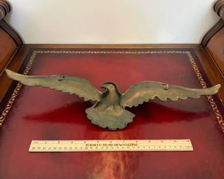 J16 - $25. Federal Brass American Eagle Wall Hanging. Measures 19" Wide.