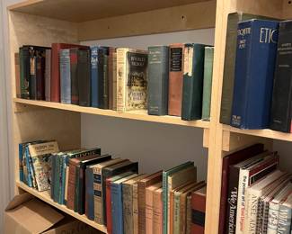 OVERVIEWS - you must come to the sale to shop these books, we are unable to hold from overview photos.