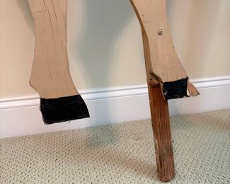 J144 - $30. Wooden Horse Yard Decoration.