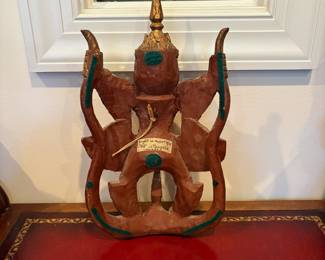 J55 - $40. Thai Wall Sculpture of Garuda (Phaya Krut).