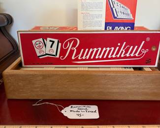 J25 - $45. Vintage Rummikub Game Made in Israel.