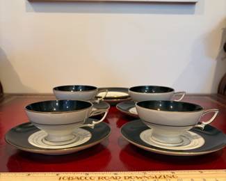 J61 - $35. Set of Eschenbach Germany 4 - Tea Cups and 6 - Saucers.