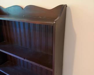 J145 - $75. Wooden Display Bookcase. Measures 43.5" x 10" x 58.5" tall.