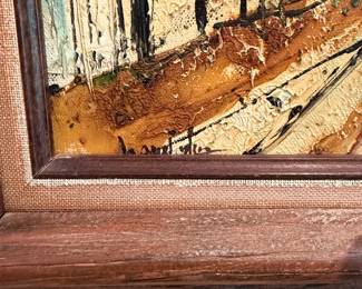J3 - $500. Jean - Claude Mayodon Original Oil On Canvas. Measures 20.5" W x 25" Tall.