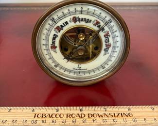 J10 - $40. Vintage Lufft Copper Barometer Made in Germany.