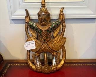 J55 - $40. Thai Wall Sculpture of Garuda (Phaya Krut).