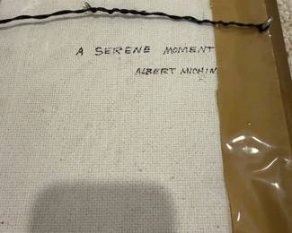 J131 - $150. Albert Michini "A Serene Moment" Original. Measures 11" w x 14" Tall.