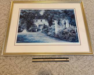 J127 - $35. Nancy Cunningham Signed and Number Print. Number 11/300. Measures 30.5" W x 23.5" Tall.