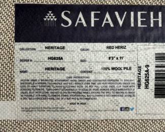 J85 - $75. Safavieh Area Rug "Heritage Collection". Measures 8'3" x 11'. This is a dog friendly home!