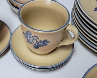 Vintage Pfaltzgraff Folk Art stoneware dinnerware