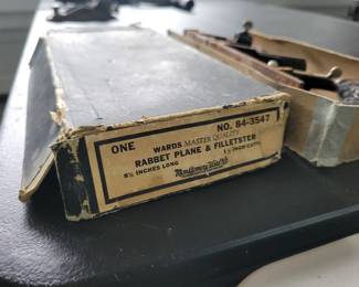 Vintage Wards Master Quality Rabbet Plane & Fillister (No. 84-3547)