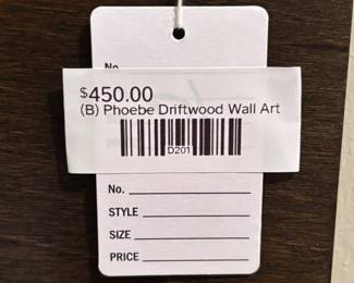 (B) Phoebe Driftwood Wall Art