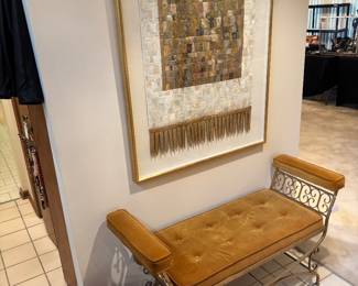 Hollywood Regency Style Bench