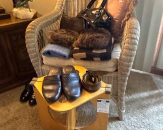 Wicker Chair, Shoes