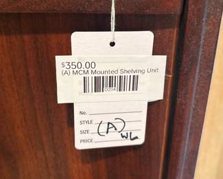 (A) MCM Mounted Shelving Unit