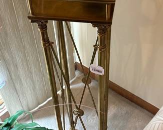 French Style Brass Pedestal