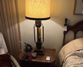 Table Lamp, Wooden Nightstands