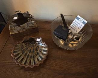 Shell Dish, Misc Jewelry