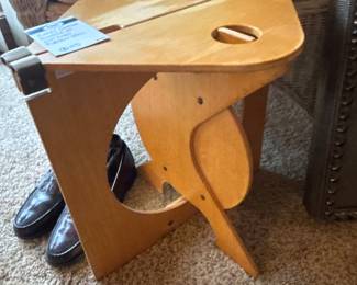 Barry Simpson Rooster by Dirt Road Folding Stool