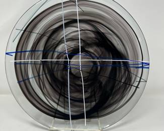 Kosta Boda Contrast Platter by Anna Ehren, 14"D, was $145, NOW $95.