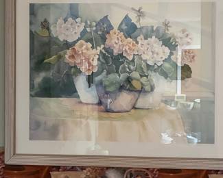 Floral Watercolor Print - Geraniums