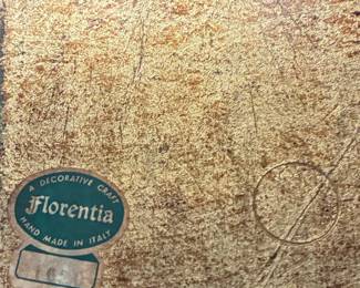 Florentia Italian Gilt and Black Tissue Box Cover