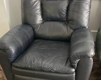 La-Z-Boy Black Leather Recliner