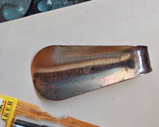Vintage Metal Advertising Shoehorn