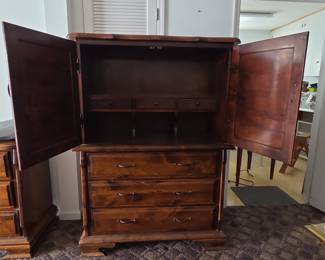 Ethan Allen Country French Collection Solid Birch Armoire Chest