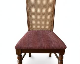 Thomasville Furniture Italian Provincial Cane Back Dining Side Chair