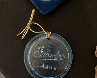 Blown Glass Ornament - "Strand Glass"