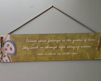 Flavia Weedn "Friends Share Footsteps" Wall Plaque