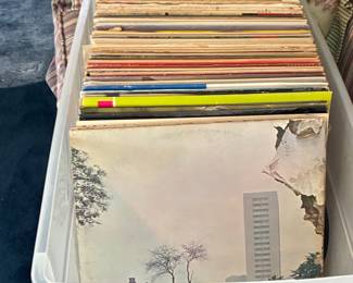 Collection of Vintage Vinyl Records including Led Zeppelin IV