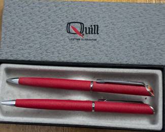 Quill "UAW/Chrysler" Lifetime Guarantee Ballpoint Pen and Pencil Set