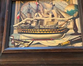 Charles Cerny Nautical Lithograph Print