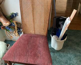 Thomasville Furniture Italian Provincial Cane Back Dining Side Chair