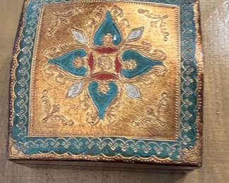 Vintage Florentine Style Trinket Box