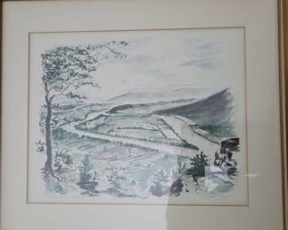 George Little Watercolor of Williams Island