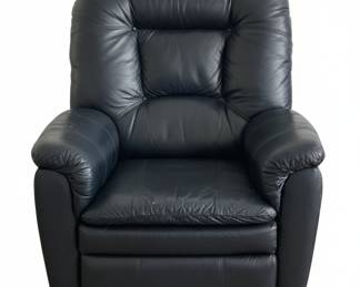 Black Leather Power Lift Recliner Chair with Massage