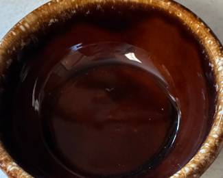 Hull Pottery Brown Drip Glaze Berry/Cereal Bowl