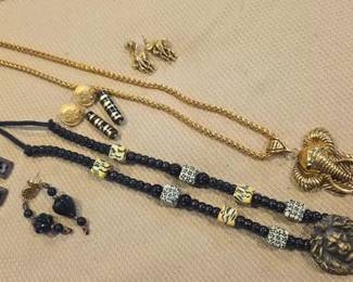 Jungle Themed Statement Necklaces Coordinating Earrings