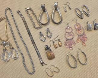 Mixed Metal Jewelry Mystery Lot No Stamps