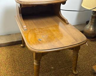 459 mcmtwotierwoodenendtable