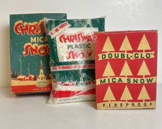 215 vintagechristmasmicaandplasticsnow