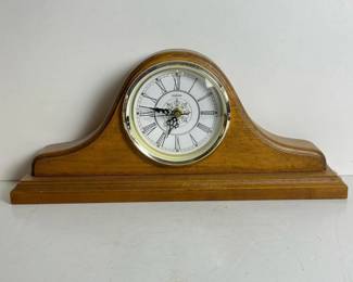 181 quartzmantelclockintambourstylewoo