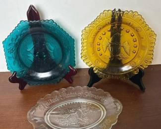 158 pressedglassplateswithbicentenniala